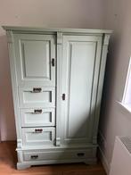 Vintage Kledingkast met Hanggedeelte en Lades - Goede Staat, Ophalen of Verzenden