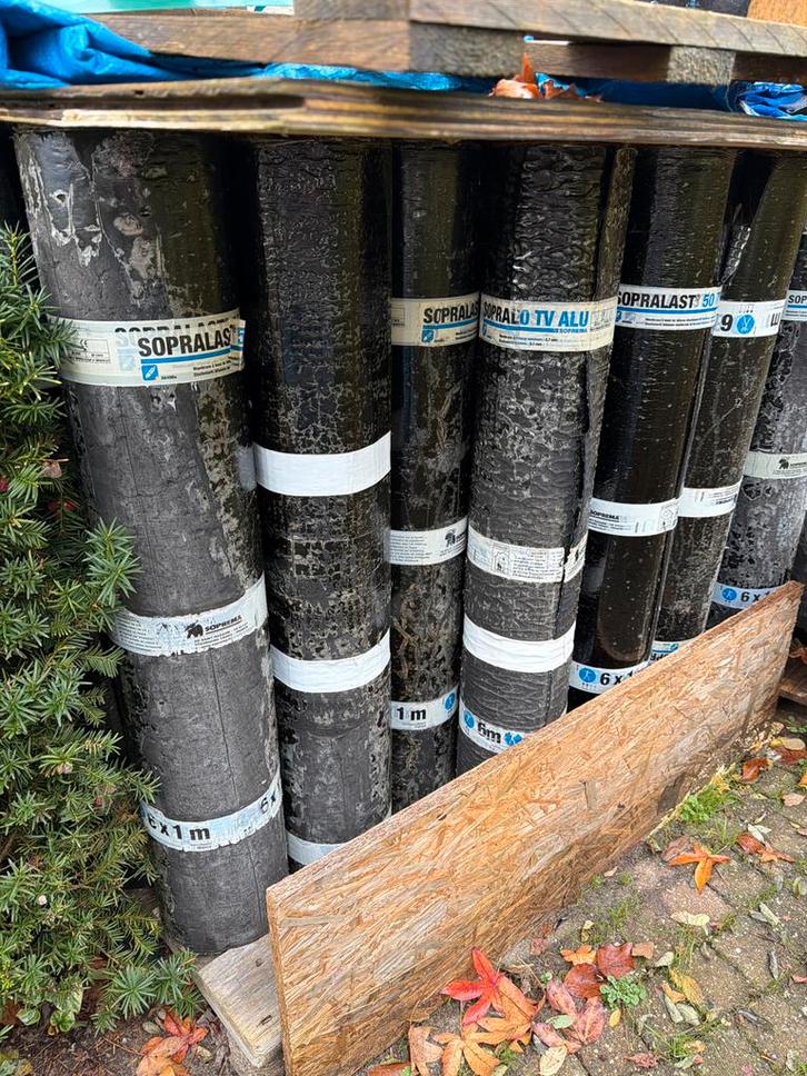 Bitumen Dakbedekking Rollen - Diverse Maten & Kleuren, Doe-het-zelf en Verbouw, Dakpannen en Dakbedekking, Nieuw, Dakleer, Overige materialen