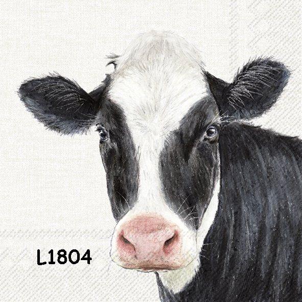 Servetten decoupage/bullet journal – koe L1804, Hobby en Vrije tijd, Knutselen, Nieuw, Materiaal, Verzenden