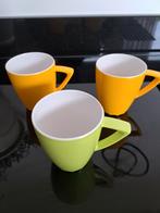 Rösti Mepal koffiebekers geel en lime, Huis en Inrichting, Keuken | Tupperware, Ophalen of Verzenden, Zo goed als nieuw, Geel