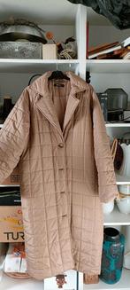 Gewatteerde Mantel, Maat 38/40 (M), Benetton, Beige, Ophalen of Verzenden