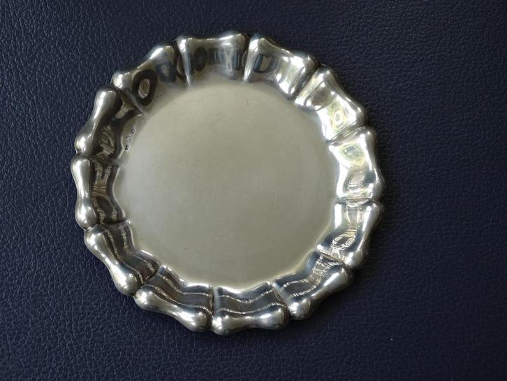 Zilveren onderzetter voor fles, wijnfles, derde gehalte, Antiek en Kunst, Antiek | Goud en Zilver, Zilver, Verzenden