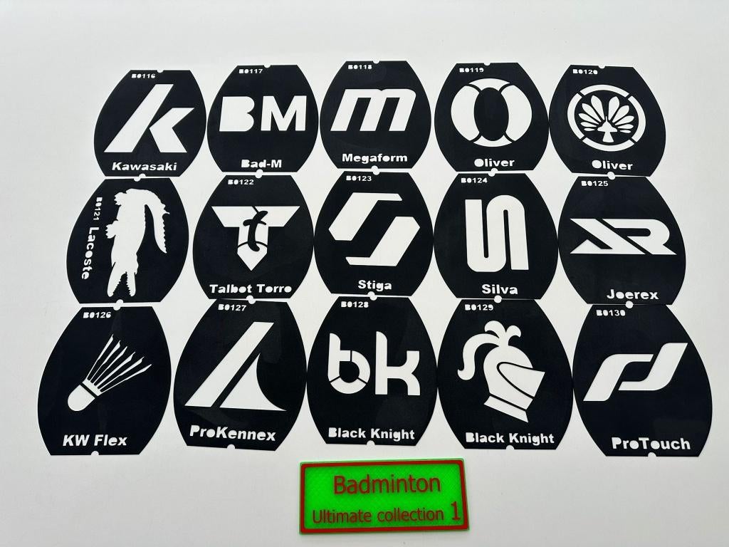 badminton snaren logo stencils, Ophalen of Verzenden, Nieuw, Racket(s)