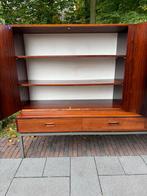 Vintage Houten Kast met Lades en Planken, Ophalen, Gebruikt, 100 tot 150 cm, 150 tot 200 cm