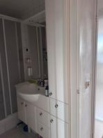 Wit hoogglans badkamermeubel, Huis en Inrichting, Badkamer | Complete badkamers, Ophalen, Zo goed als nieuw