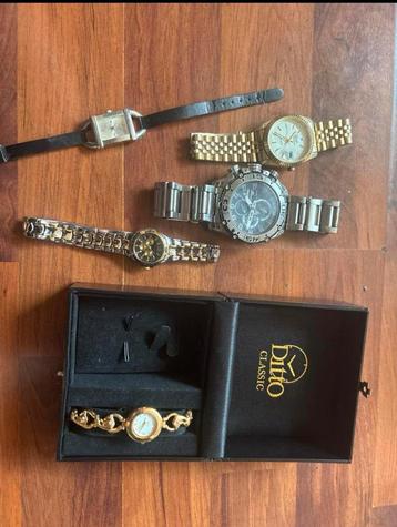 Partij horloges o.a. Michael Kors, Festina, Amuda, Skeleton beschikbaar voor biedingen