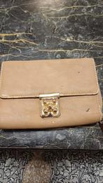 Chloé Elsie Compact Portemonnee Beige Leer, Gebruikt, Leer, Beige, Ophalen