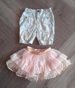 Set Korte Lichtblauw broek en Rokje Lichtroze, Maat 74 / 80, Ophalen of Verzenden, Zo goed als nieuw, Meisje, Broekje