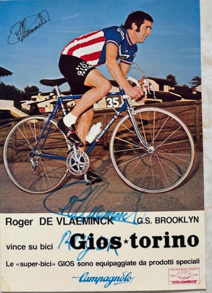 Poster GIOS Torino Roger De Vlaeminck Brooklyn, Verzamelen, Sportartikelen en Voetbal, Zo goed als nieuw, Poster, Plaatje of Sticker