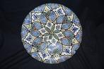 Antieke polychrome aardewerken schaal Marokko / Fez, Antiek en Kunst, Antiek | Keramiek en Aardewerk, Ophalen of Verzenden