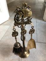 Koperen openhaard set (zeilboot), Ophalen of Verzenden, Koper of Brons