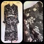 976. Vintage jurk mt 42, 9462RP 14, Verzenden, Wit, Vintage kleertjes