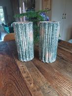 Pot en mand ptmd groene hoge vazen of plantenbak, Huis en Inrichting, Woonaccessoires | Vazen, Ophalen of Verzenden, Minder dan 50 cm