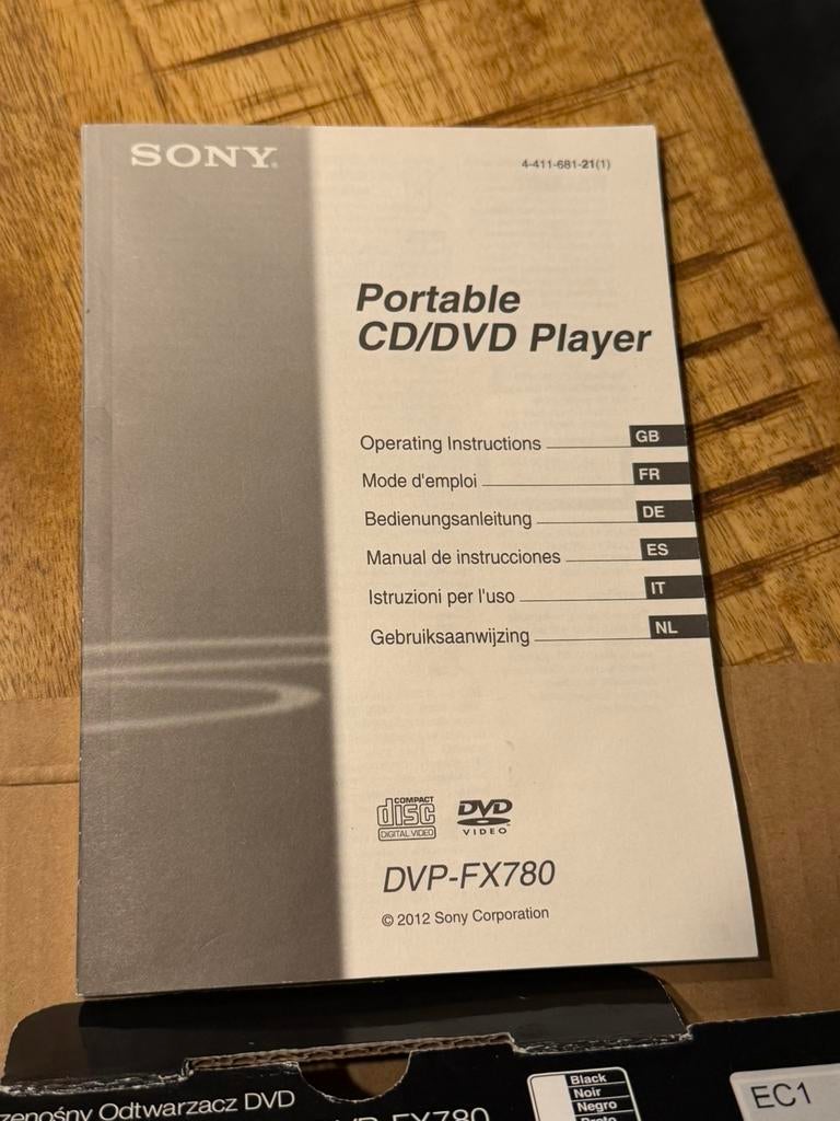 Sony DVP-FX780 draagbare dvd-speler met USB-poort, Audio, Tv en Foto, Dvd-spelers, Ophalen of Verzenden, Sony, Draagbaar