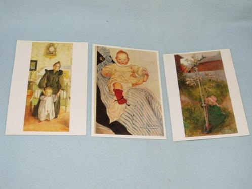 3 kunstkaarten van de Zweedse kunstenaar Carl Larsson NIEUW, Huis en Inrichting, Woonaccessoires | Schilderijen, Tekeningen en Foto's
