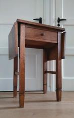 Antiek art deco tafeltje eiken sidetable tafel bureautje, Ophalen