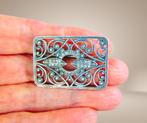 Prachtige NIEUWE Art Nouveau 925 zilver broche Timeless clas, Sieraden, Tassen en Uiterlijk, Met kristal, Verzenden, Ssiesvintagesieraden@gmail.com