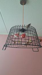 Lampenkap met vogeltjes, Huis en Inrichting, Ophalen, Gebruikt, 25 tot 50 cm, Zwart