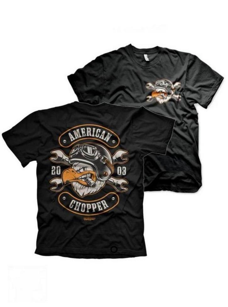 American Chopper Eagle T-shirt, biker, chopper, rocker, Kleding | Heren, T-shirts, Nieuw, Overige maten, Zwart, Ophalen of Verzenden