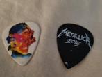 Metallica 2x plectrums, Verzamelen, Muziek, Artiesten en Beroemdheden, Gebruikt, Instrument of Toebehoren, Verzenden