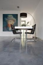 Design eettafel met glazen poten (custom) 190x90cm, 50 tot 100 cm, Glas, 150 tot 200 cm, Modern