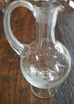 Wijnkaraf met in glas gegraveerde wijnranken, Ophalen of Verzenden