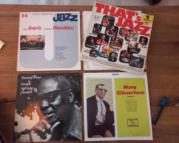 4x Jazz LP (oa Miles Davis, Ray Charles, Sammy Price) beschikbaar voor biedingen
