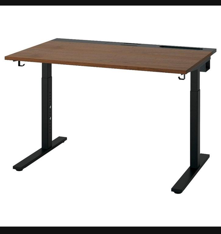 Mooi Ikea Mittzon bureau 120x80 - Zo goed als nieuw!, Huis en Inrichting, Bureaus, Zo goed als nieuw, Bureau, In hoogte verstelbaar