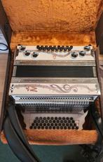 Nieuwstaat Steirische Harmonika Müller Melodie BEsAsDes, Overige formaten, Zo goed als nieuw, Knopaccordeon, Met riemen