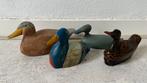 Houten eenden, eenden metaal en hout, verzameling, Ophalen of Verzenden, Zo goed als nieuw, Dier