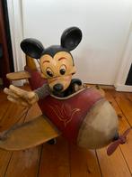 Mickey Mouse in vliegtuig vintage, Ophalen, Mickey Mouse, Gebruikt, Beeldje of Figuurtje