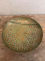 Cloisonne schaal koper brons groen goud rood antiek, Antiek en Kunst, Antiek | Schalen, Ophalen of Verzenden