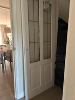 Opdekdeur met glas, Doe-het-zelf en Verbouw, Deuren en Horren, Ophalen, 80 tot 100 cm, Binnendeur, Nieuw