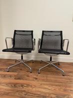 2x Vitra EA107/108 chair, Ophalen, Gebruikt, Zwart, Bureaustoel