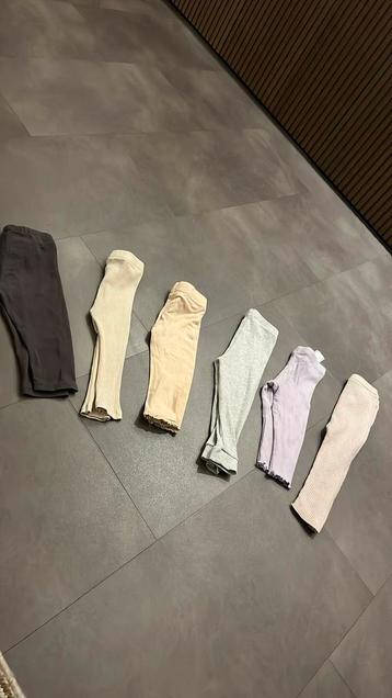 Set van 6 leggings Maat 74 & 80 beschikbaar voor biedingen