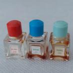 3 Kleine lege oude parfumflesjes, Verzamelen, Parfumverzamelingen, Verzenden, Zo goed als nieuw, Miniatuur