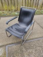 Vintage Thonet Bauhaus Sessel Breuer Armchairs Leder, Huis en Inrichting, Fauteuils, Ophalen, Gebruikt