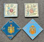 4 x tegel, Antiek en Kunst, Antiek | Wandborden en Tegels, Ophalen of Verzenden