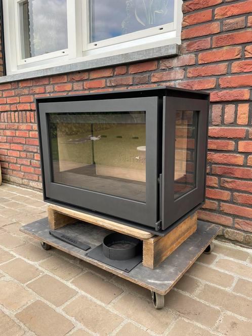 Nieuwstaat: Barbas unilux 6-265 Right, Huis en Inrichting, Kachels, Zo goed als nieuw, Inbouw, Houtkachel, Hout, Ophalen of Verzenden