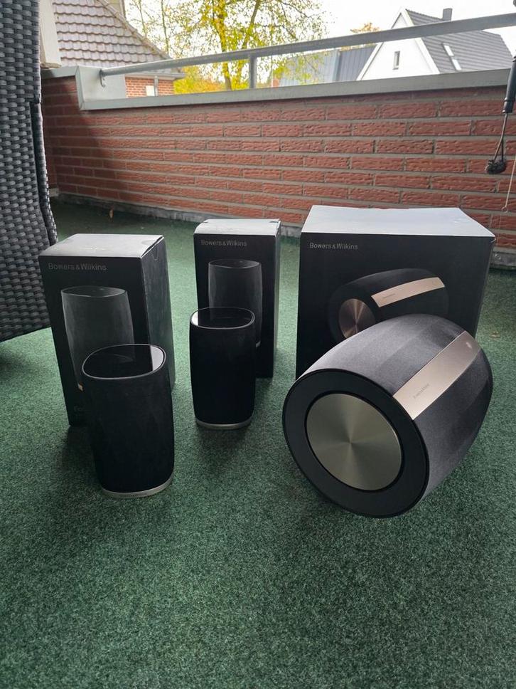 B&W Formation Sub + 2x Flex - Topconditie!, Audio, Tv en Foto, Luidsprekers, Zo goed als nieuw, Subwoofer, 120 watt of meer, Bowers & Wilkins (B&W)