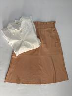 DANTE 6 zalmroze lamsleren rok maat 2/ S ZGAN, Maat 38/40 (M), Ophalen of Verzenden, Zo goed als nieuw, Knielengte