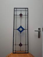 Prachtig glas in lood raam met geometrisch design, Antiek en Kunst, Curiosa en Brocante, Ophalen
