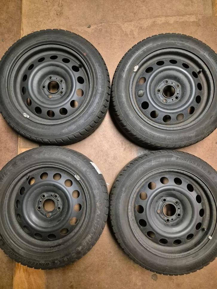 Winterbanden set Peugeot (308) /Citroen met velg, Auto-onderdelen, Overige Auto-onderdelen, Citroën, Peugeot, Gebruikt, Ophalen