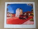 Poster - Aquarel Peugeot 1007 Genummerd 216  uit oplage 350, Ophalen of Verzenden, Nieuw, A1 t/m A3, Rechthoekig Staand