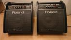 2x Roland PM-100 Personal Drum Monitor, Ophalen of Verzenden, Gebruikt, Drums of Percussie
