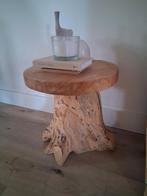 Scandinavische bijzettafel / krukje boomstam, Ophalen, Minder dan 45 cm, Minder dan 55 cm, Gebruikt
