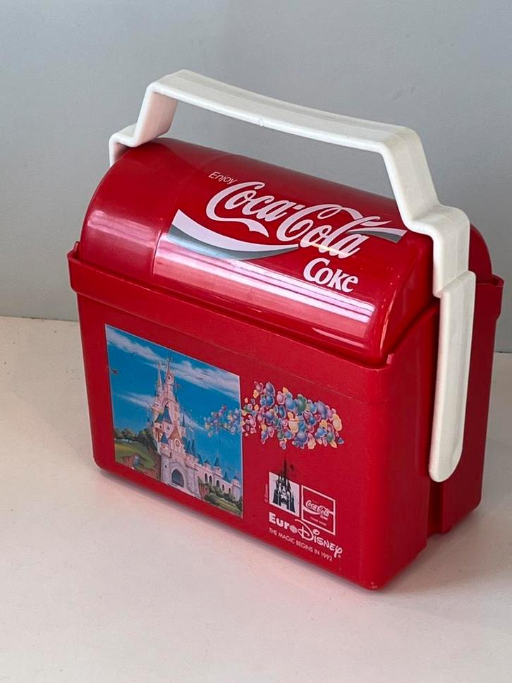 Coca Cola lunchbox en beker, Euro Disney 1992, Verzamelen, Speelgoed, Zo goed als nieuw, Ophalen of Verzenden