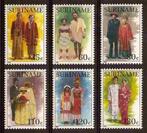 Suriname 575/80 postfris Klederdrachten 1988, Ophalen of Verzenden, Postfris