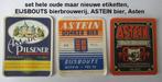 ASTEIN BIER, setje splinternieuwe maar hele oude etiketten, Verzamelen, Ophalen of Verzenden, Nieuw, Overige typen, Overige merken
