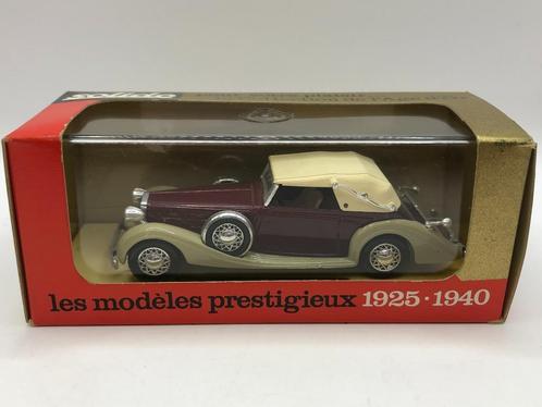 Solido Delage D8 120 1939 rood+bruin/grijs -GOED- M15, Hobby en Vrije tijd, Modelauto's | 1:43, Gebruikt, Auto, Solido, Ophalen of Verzenden
